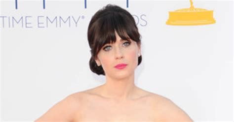 zooey deschanel nip slip|Zooey Deschanel suffers Emmy Awards wardrobe malfunction